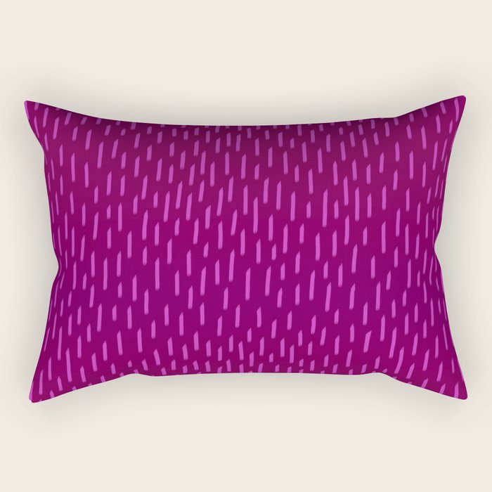 Magenta Dash Rectangular Pillow Gallery Image 1