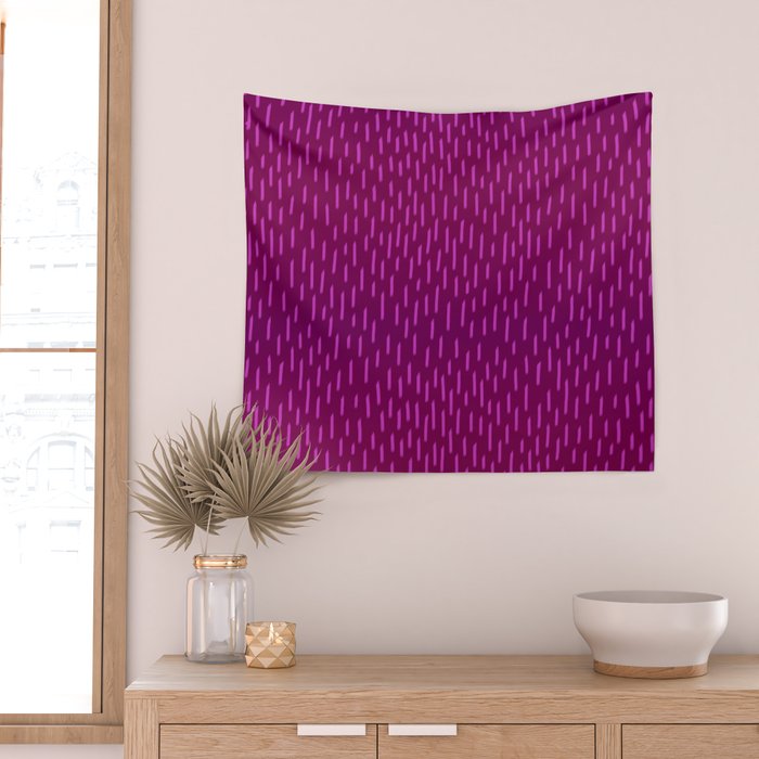 Magenta Dash Wall Tapestry Gallery Image 2