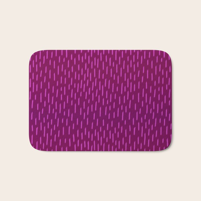 Magenta Dash Bath Mat Gallery Image 1