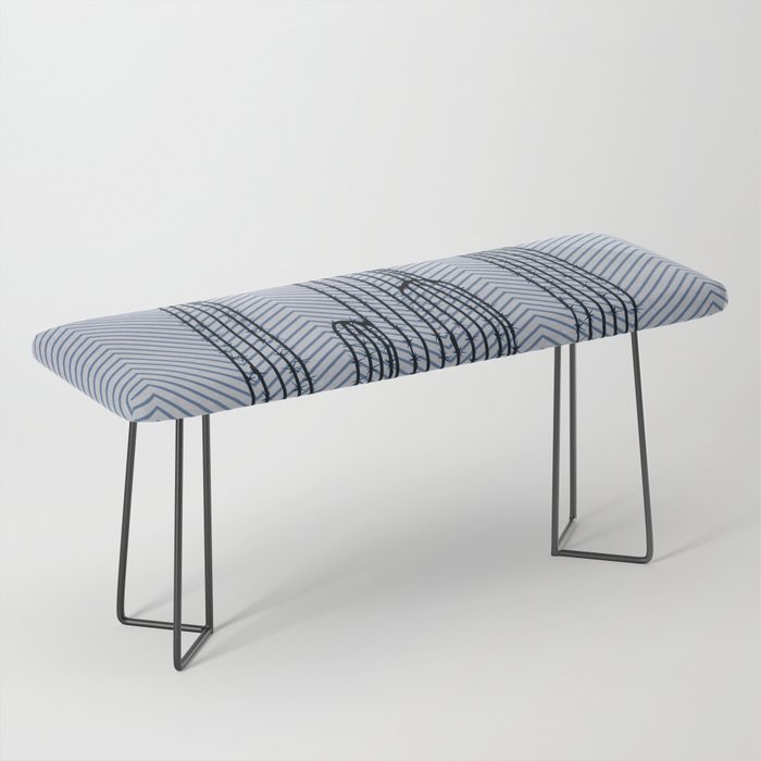 Deserted Cactus - chevron slate Bench Gallery Image 1