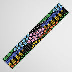 Abstract Flower Meadow Modern Contemporary Art Table Runner Gallery Image 3
