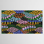 Abstract Flower Meadow Modern Contemporary Art Tablecloth Gallery Image 2