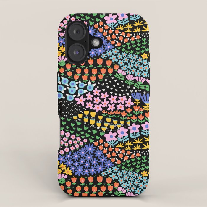 Abstract Flower Meadow Modern Contemporary Art iPhone Case Gallery Image 1
