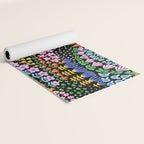 Abstract Flower Meadow Modern Contemporary Art Yoga Mat Gallery Image 2