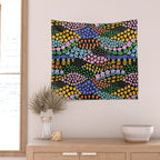 Abstract Flower Meadow Modern Contemporary Art Wall Tapestry Gallery Image 2