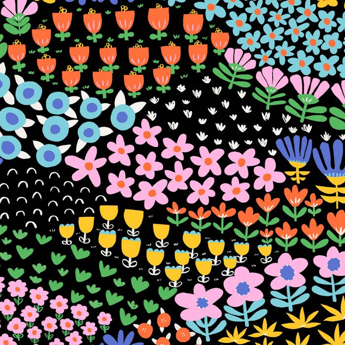 Abstract Flower Meadow Modern Contemporary Art Coffee Mug Gallery Image 2
