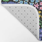 Abstract Flower Meadow Modern Contemporary Art Bath Mat Gallery Image 2