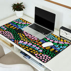 Abstract Flower Meadow Modern Contemporary Art Desk Mat Gallery Image 2