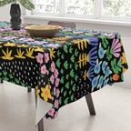 Abstract Flower Meadow Modern Contemporary Art Tablecloth Gallery Image 3