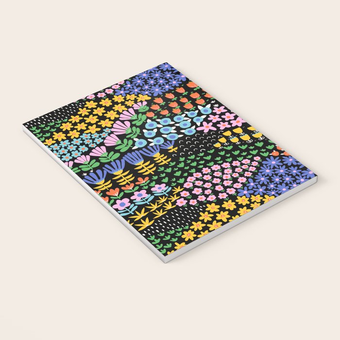 Abstract Flower Meadow Modern Contemporary Art Notebook Gallery Image 3