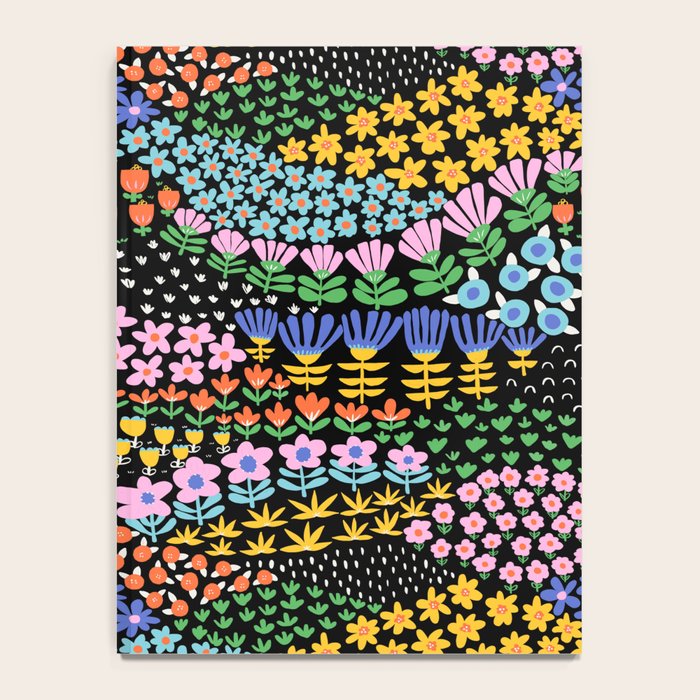 Abstract Flower Meadow Modern Contemporary Art Notebook Gallery Image 4