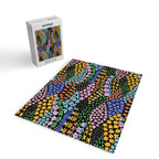 Abstract Flower Meadow Modern Contemporary Art Jigsaw Puzzle Gallery Image 2