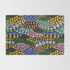Abstract Flower Meadow Modern Contemporary Art Rug Gallery Image 2