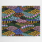 Abstract Flower Meadow Modern Contemporary Art Jigsaw Puzzle Gallery Image 1