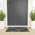 Abstract Flower Meadow Modern Contemporary Art Welcome Mat Gallery Image 3