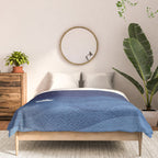 blue ocean waves, sailboat ocean stars Comforter Gallery Image 3