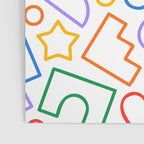 Abstract colorful doodle shape art pattern Poster Gallery Image 3