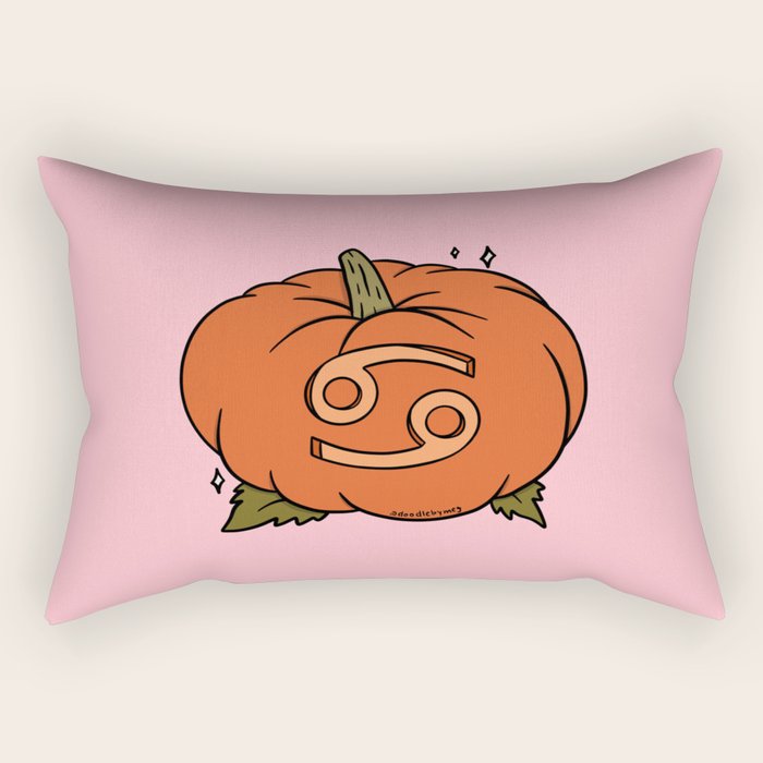Cancer Pumpkin Rectangular Pillow Gallery Image 2