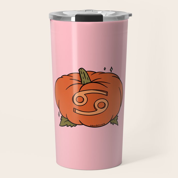 Cancer Pumpkin Travel Mug Gallery Image 1
