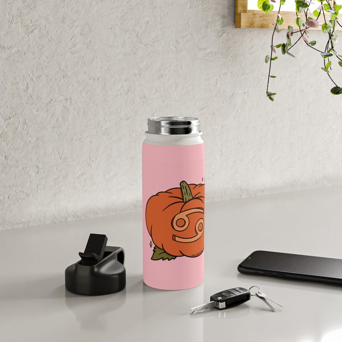 Cancer Pumpkin Water Bottle Gallery Image 4