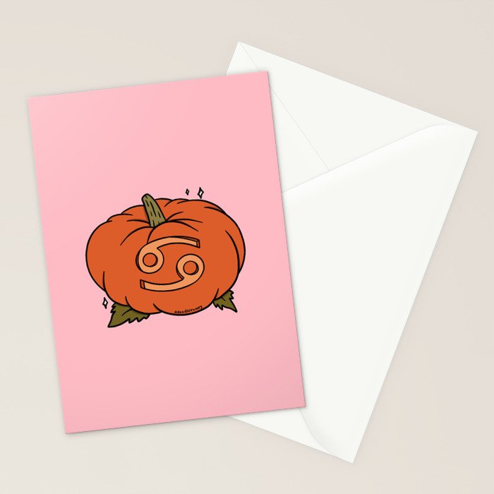 Cancer Pumpkin Stationery Card Gallery Image 2