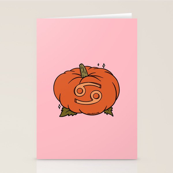 Cancer Pumpkin Stationery Card Gallery Image 1