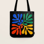 Nature Leaf Cutouts II: Night Edition | Mid-Century Henri Matisse Series Tote Bag Gallery Image 1