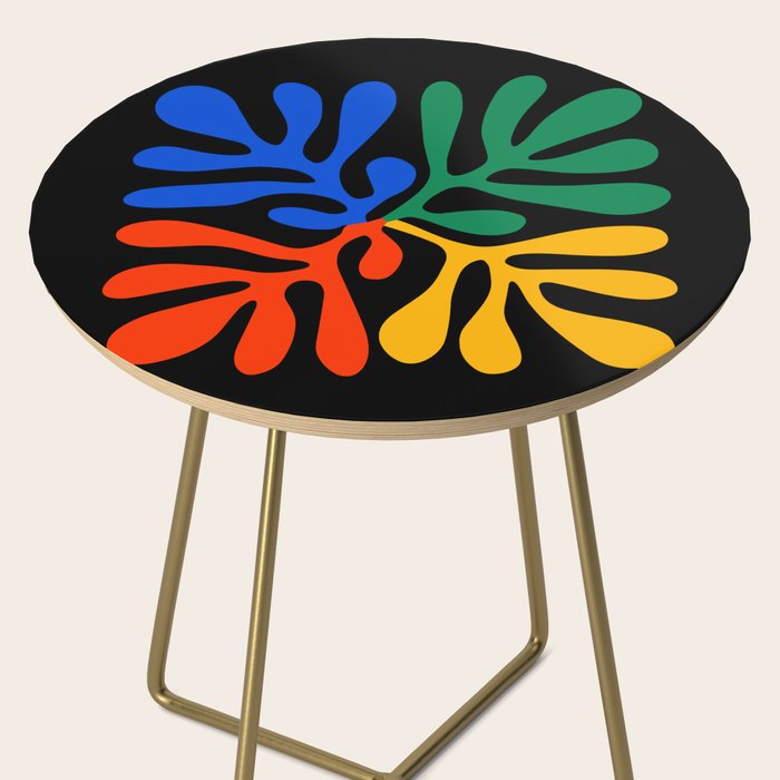 Nature Leaf Cutouts II: Night Edition | Mid-Century Henri Matisse Series Side Table Gallery Image 2