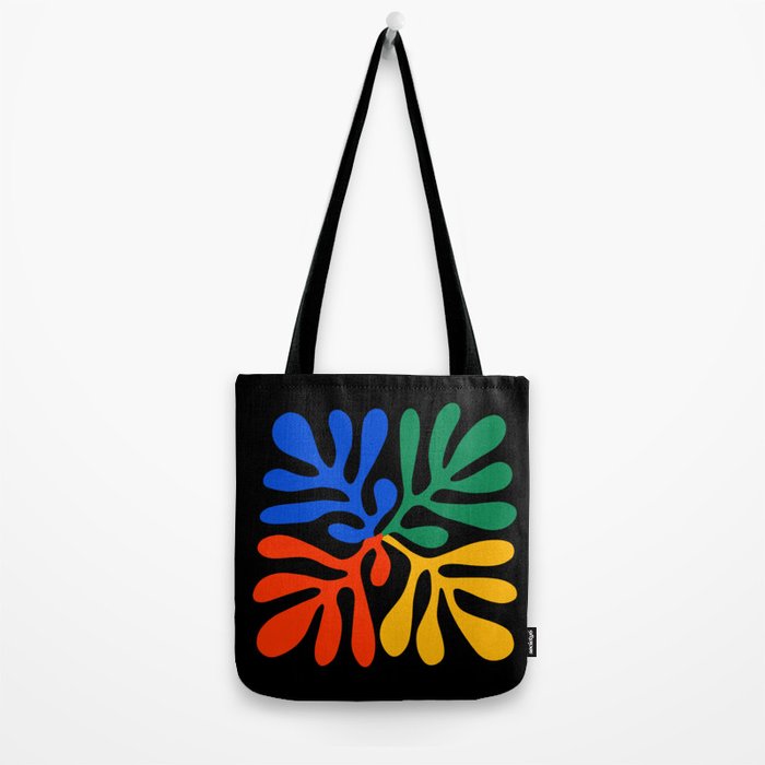 Nature Leaf Cutouts II: Night Edition | Mid-Century Henri Matisse Series Tote Bag Gallery Image 2