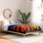 Nature Leaf Cutouts II: Night Edition | Mid-Century Henri Matisse Series Comforter Gallery Image 2