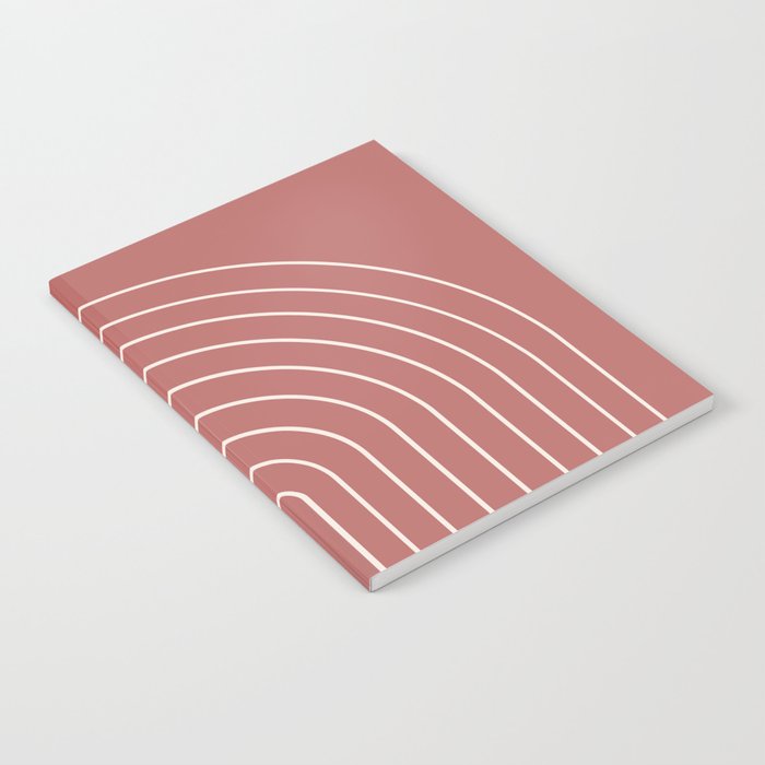 Minimal Arch LII Rose Modern Geometric Lines Notebook Gallery Image 2