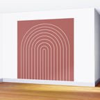 Minimal Arch LII Rose Modern Geometric Lines Wall Mural Gallery Image 2