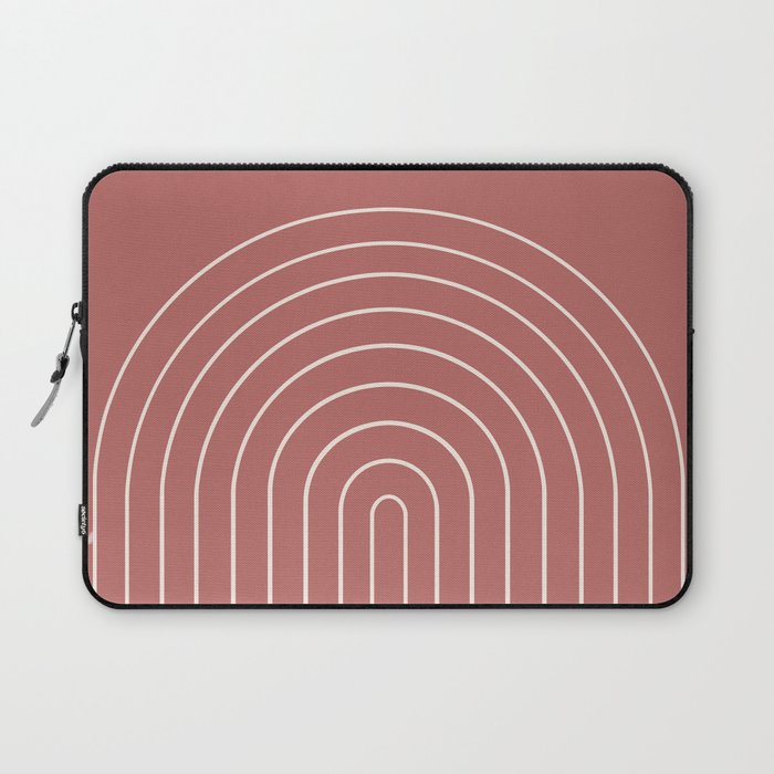 Minimal Arch LII Rose Modern Geometric Lines Laptop Sleeve Gallery Image 1