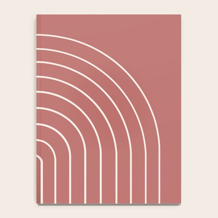 Minimal Arch LII Rose Modern Geometric Lines Notebook Gallery Image 4