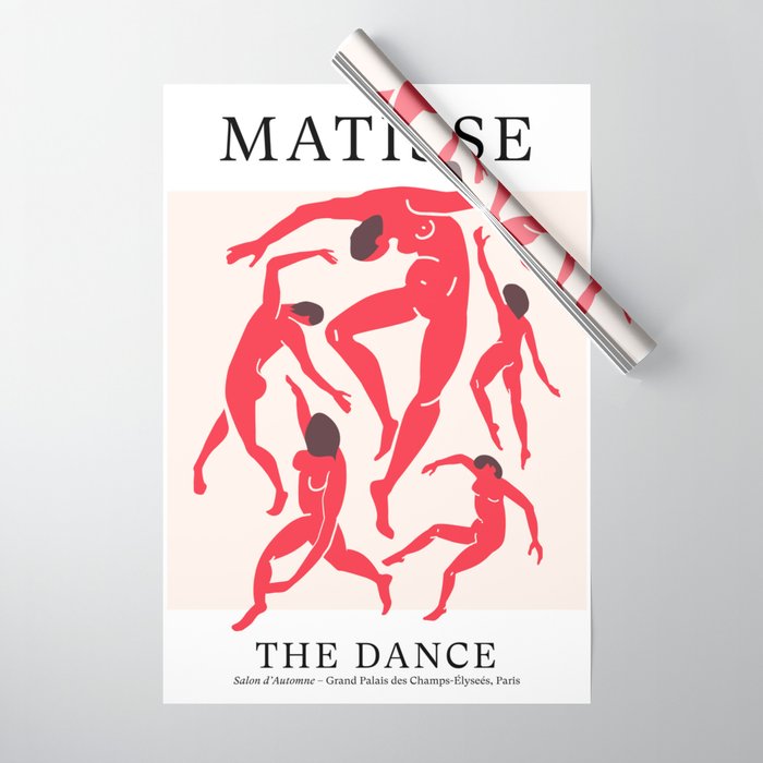 The Dance 3 | Henri Matisse - La Danse | Scarlet Red Edition Wrapping Paper Gallery Image 1