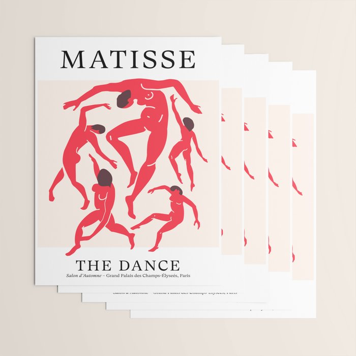 The Dance 3 | Henri Matisse - La Danse | Scarlet Red Edition Wrapping Paper Gallery Image 3