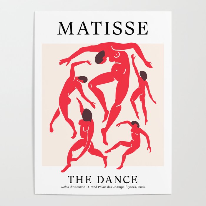 The Dance 3 | Henri Matisse - La Danse | Scarlet Red Edition Poster Gallery Image 1