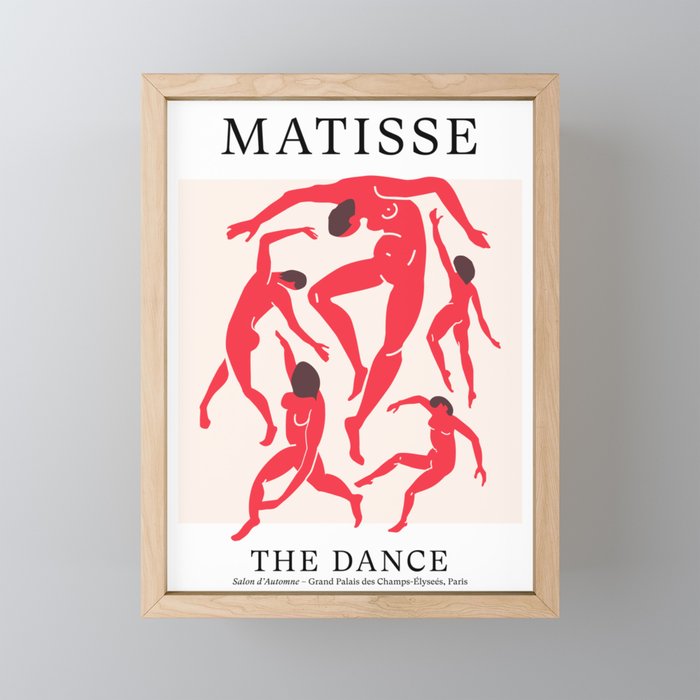The Dance 3 | Henri Matisse - La Danse | Scarlet Red Edition Mini Art Print Gallery Image 1