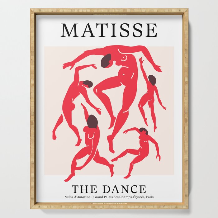 The Dance 3 | Henri Matisse - La Danse | Scarlet Red Edition Serving Tray Gallery Image 1