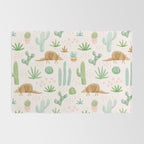 Armadillos in the Desert - Watercolor Rug Gallery Image 2