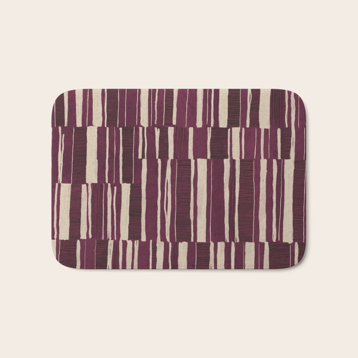 Scratchy Blocks - Ripe Berry Bath Mat Gallery Image 1