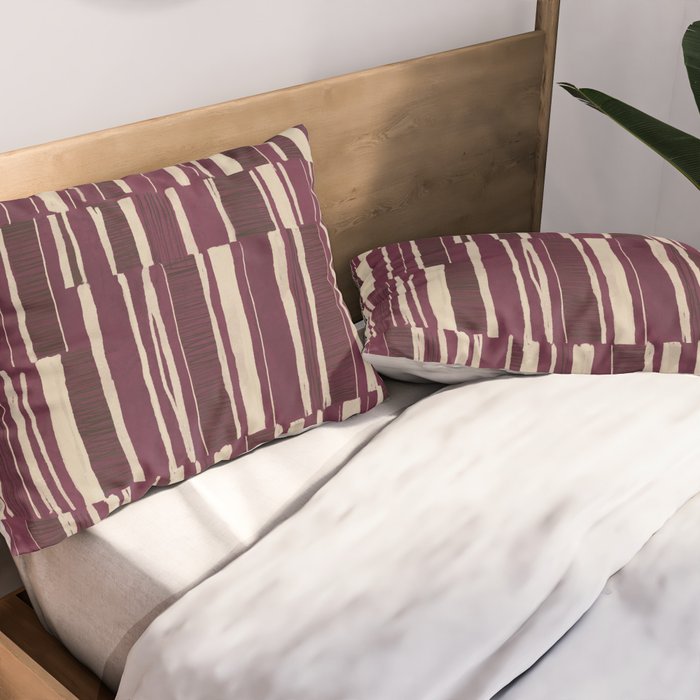 Scratchy Blocks - Ripe Berry Pillow Sham Gallery Image 2