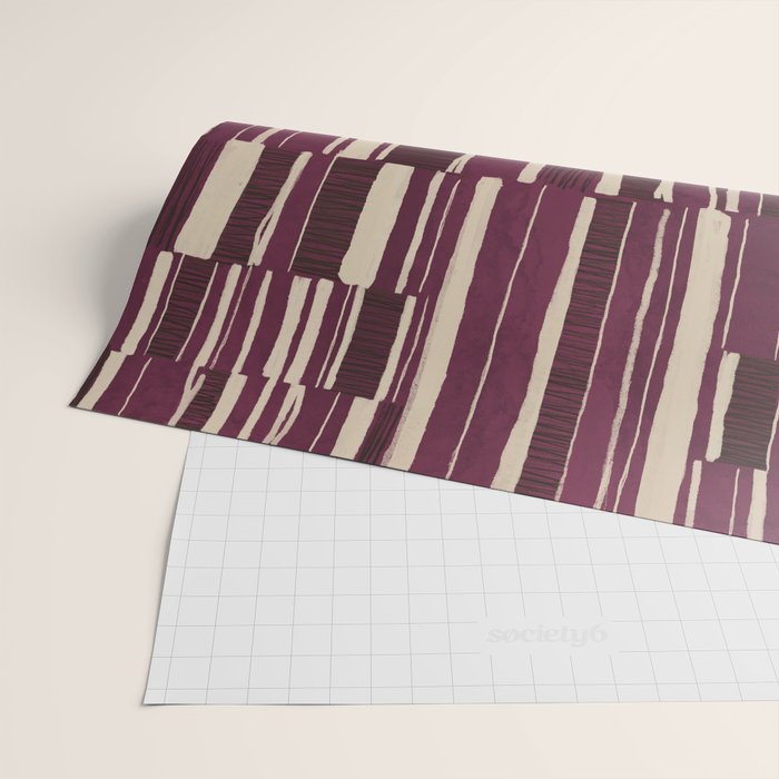 Scratchy Blocks - Ripe Berry Wrapping Paper Gallery Image 2