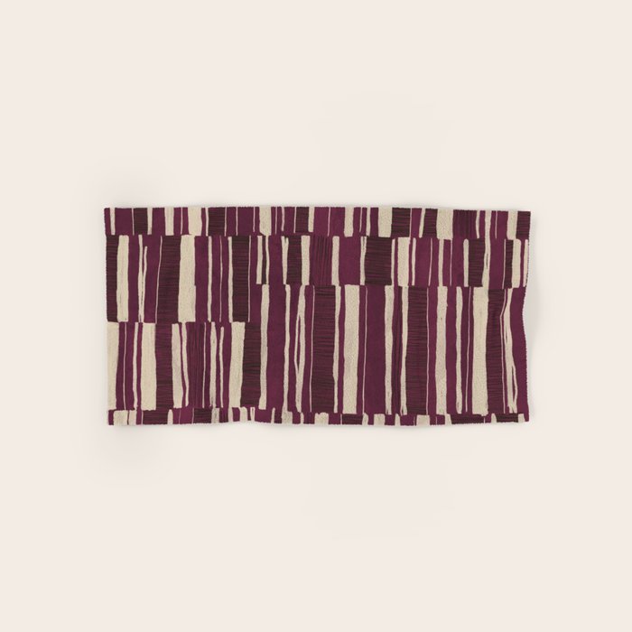 Scratchy Blocks - Ripe Berry Bath Towel Gallery Image 1