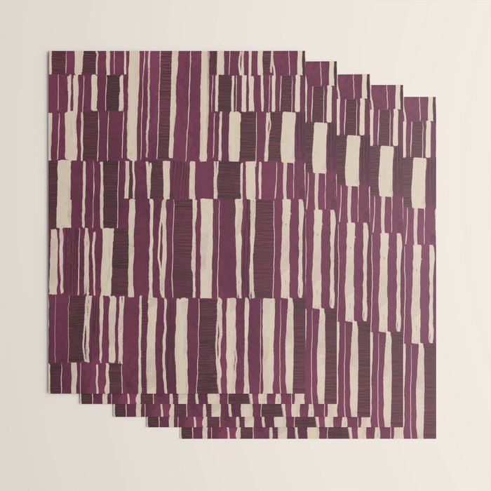 Scratchy Blocks - Ripe Berry Wrapping Paper Gallery Image 3