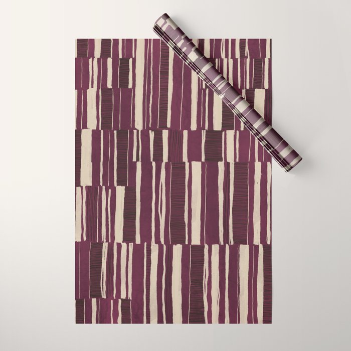 Scratchy Blocks - Ripe Berry Wrapping Paper Gallery Image 1