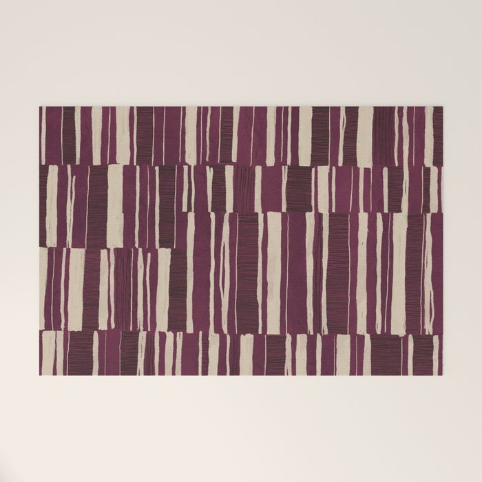 Scratchy Blocks - Ripe Berry Welcome Mat Gallery Image 1