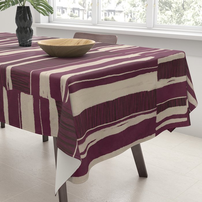 Scratchy Blocks - Ripe Berry Tablecloth Gallery Image 3