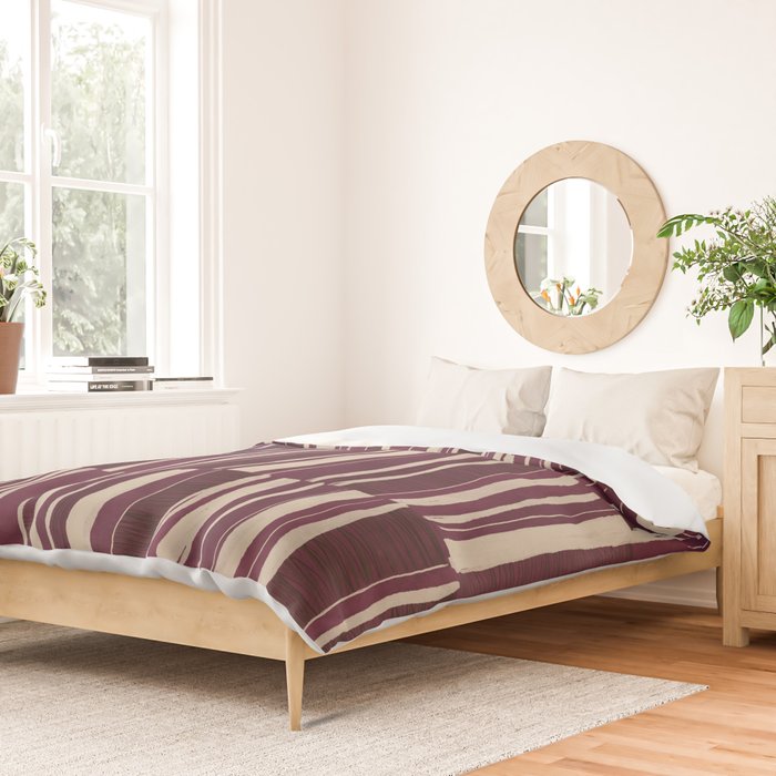 Scratchy Blocks - Ripe Berry Duvet Cover Gallery Image 2