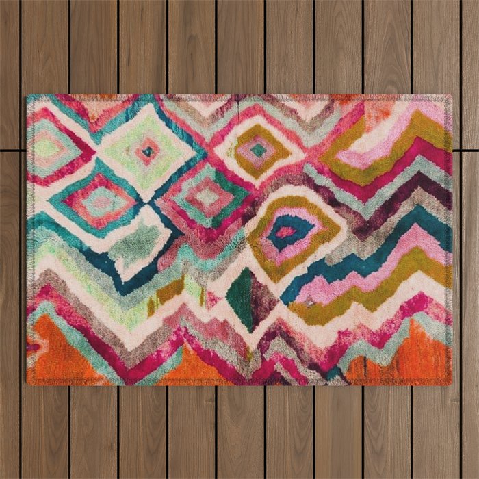 Multicolour Design Outdoor Rug Gallery Image 1